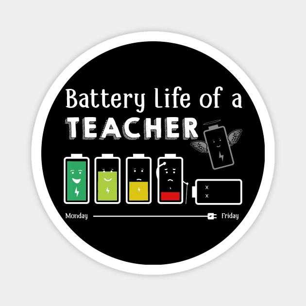 Battery Life Of A Teacher Magnet by Danielsmfbb